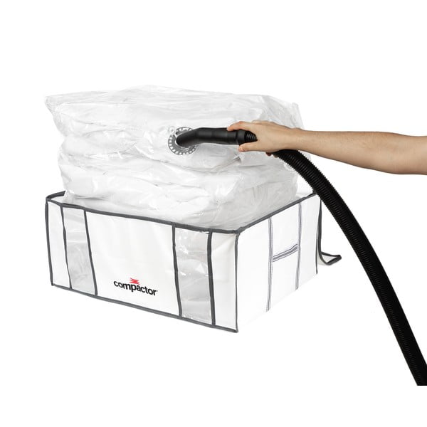 Vakuuminė/su standžiais kraštais iš tekstilės spintos daiktadėžė 65x45x26,5 cm Life – Compactor