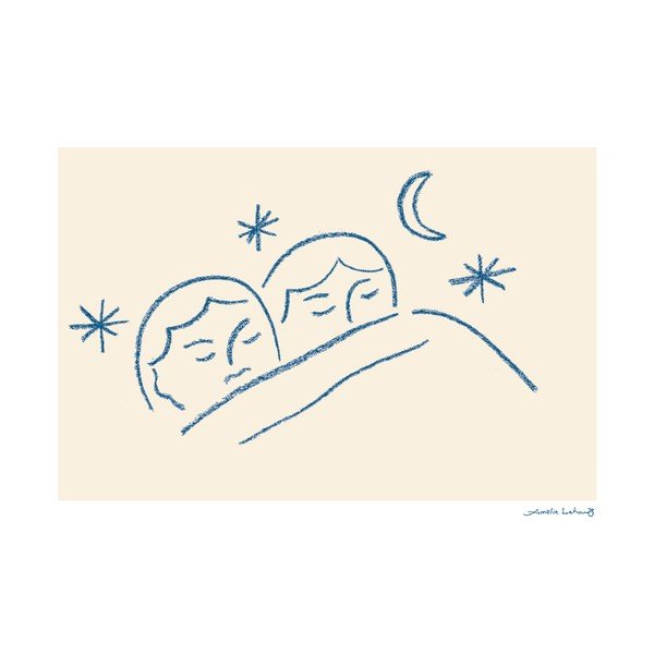 Plakatas 40x30 cm Slumber – Amélie Lehoux – The Poster Club