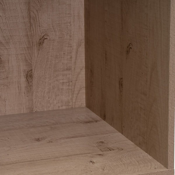 Natūralios spalvos atvira modulinė spinta iš ąžuolo 60x180x45 cm Modular – Casa Selección-image-3