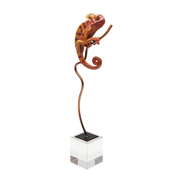 Dekoratyvinė statula Kare Design Oranžinis chameleonas