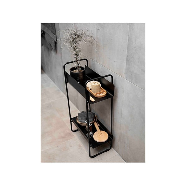 Juodo metalo konsolinis staliukas 24x48 cm A-Console - Zone-image-2