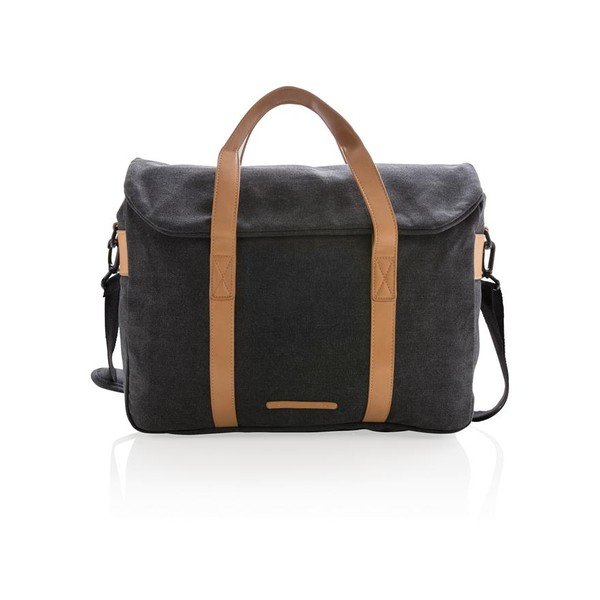 Juodas drobės krepšys nešiojamajam kompiuteriui 15,6'' XD Design Collection, 16 l-image-1