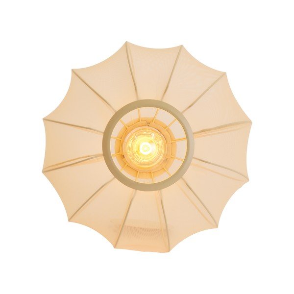 Kreminės spalvos lubinis šviestuvas ø 40 cm su tekstiliniu gaubtu Plumalia – Light & Living-image-3