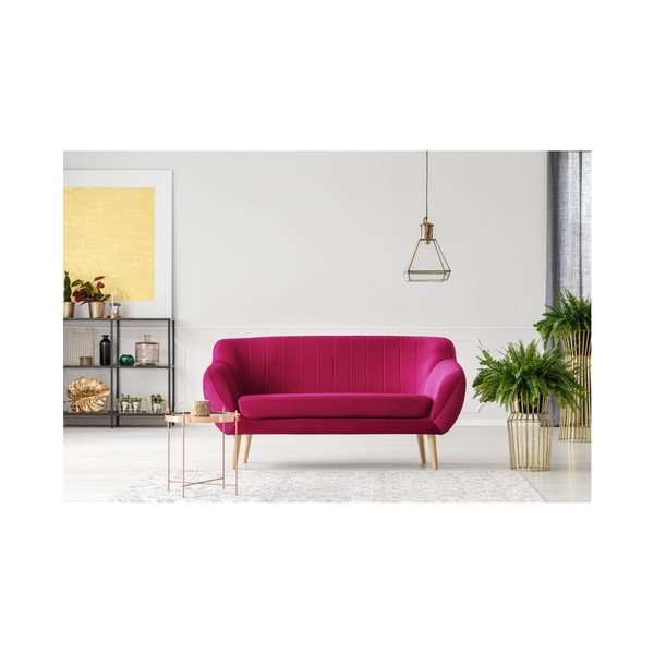 Rožinė dvivietė sofa Mazzini Sofas Benito-image-4