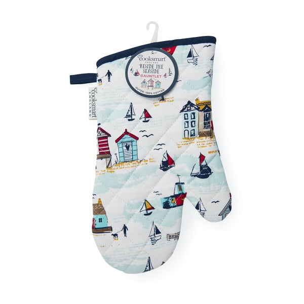 Cooksmart® Beside The Seaside medvilninės virtuvės pirštinės-image-1