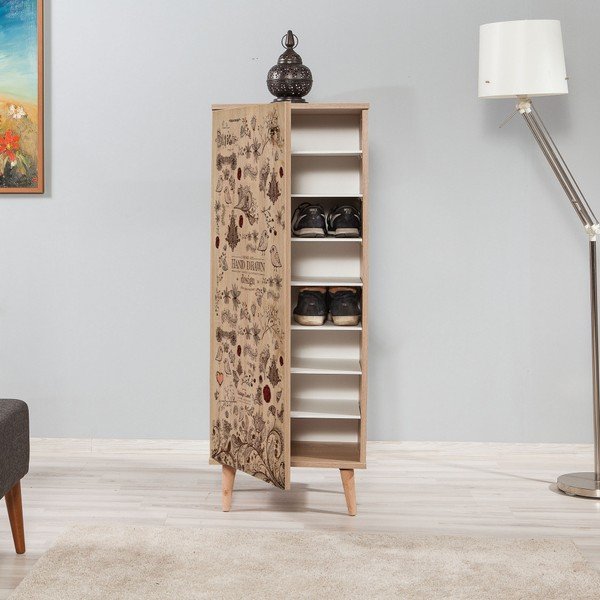 Aukšta batų lentyna "Flinta Romance", aukštis 128 cm-image-1