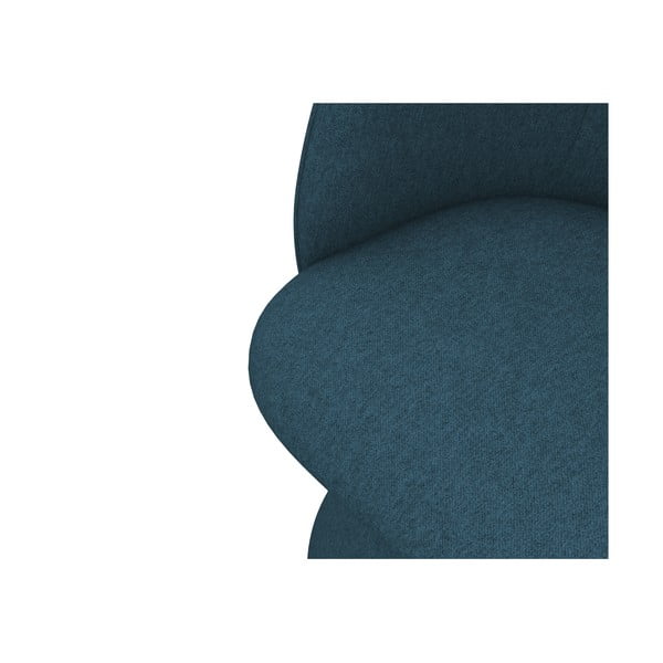 Mėlynos spalvos iš audinio valgomojo kėdė Maia – Makamii-image-4