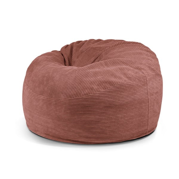 Raudonos plytų spalvos iš kordinio velveto sėdmaišis Om 110 – SLOWDOWN