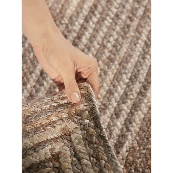Apverčiamas/rankų darbo šviesios natūralios spalvos/tamsios natūralios spalvos iš džiuto kilimas 80x300 cm Juno – Hanse Home-image-4