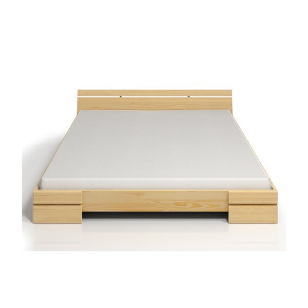 Dvigulė lova iš pušies medienos SKANDICA Sparta Maxi, 140 x 200 cm