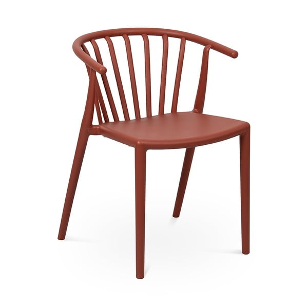 Rudos spalvos plastikinė sodo kėdė Capri – Bonami Essentials