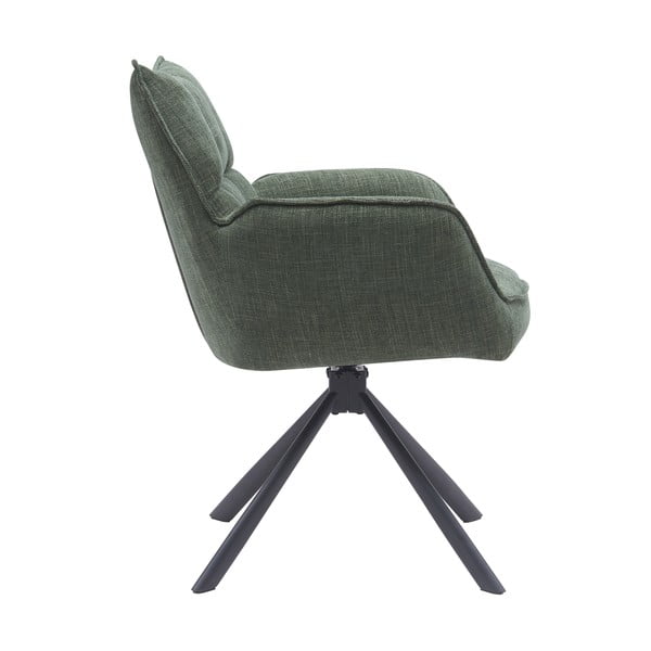 Žalios spalvos iš audinio valgomojo kėdžių komplektas 2 vnt. Marilla – Unique Furniture-image-2