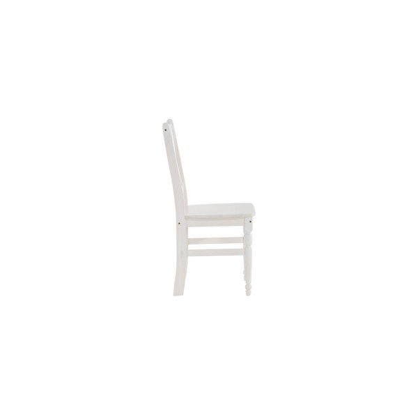 2 baltos spalvos pušies masyvo valgomojo kėdžių rinkinys "Støraa Normann-image-1