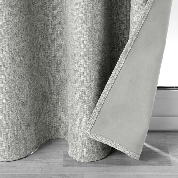 Visiškai užtemdo užuolaida šviesiai pilkos spalvos 140x260 cm Crepuscule – douceur d'intérieur-image-3