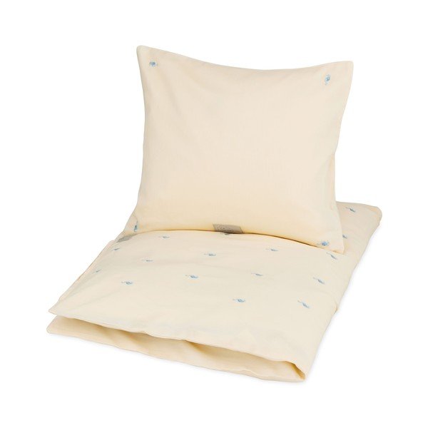 Šviesiai geltonos spalvos iš organiškos medvilnės vaikiška patalynė vaikiškai lovai 70x100 cm Sea Garden – Cam Cam Copenhagen