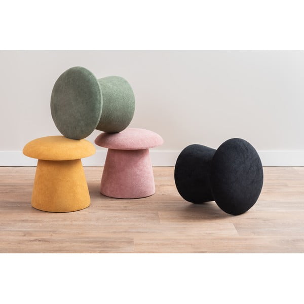 Iš velveto pufas juodos spalvos Mushroom – Leitmotiv-image-1