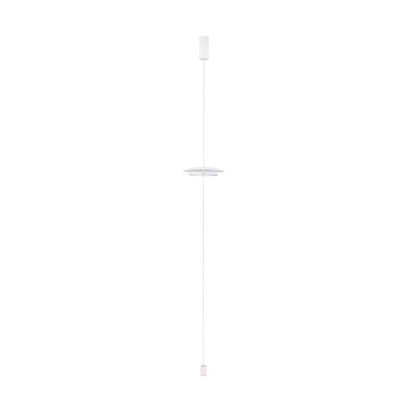 Matinės baltos spalvos iš aliuminio pastatomas šviestuvas LED su pritemdymo funkcija (aukštis 330 cm) Olos – Nova Luce