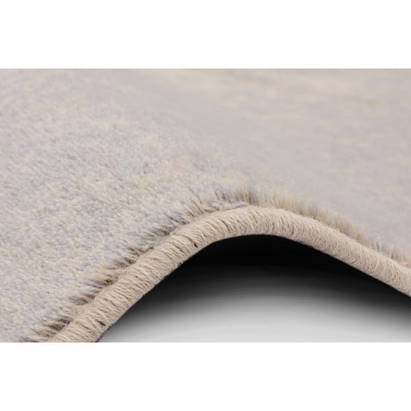 Kilimas iš vilnos pilkos spalvos/kreminės spalvos 133x180 cm Lissey – Agnella-image-2