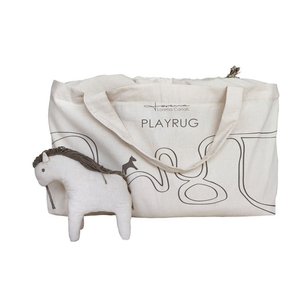 Iš medvilnės vaikiškas žaidimų kilimas smėlio spalvos 120x160 cm Path of Nature – Lorena Canals-image-4