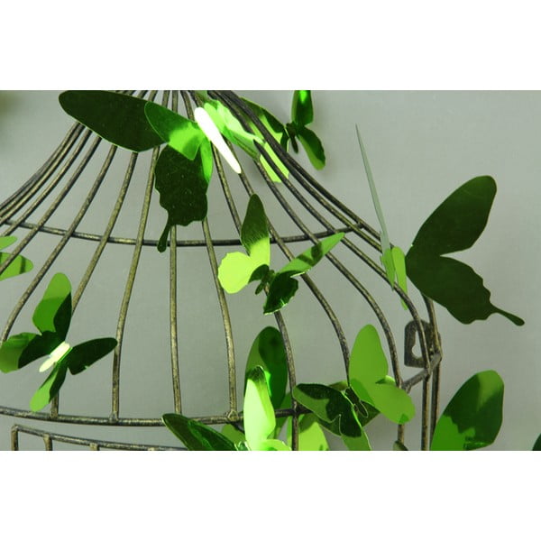 12 lipnių 3D lipdukų rinkinys Ambiance Butterflies Green-image-3