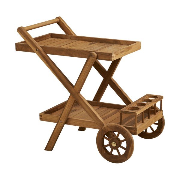 Iš medienos masyvo vežimėlis ant ratukų 50x86 cm Pasaku – House Nordic-image-2