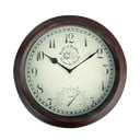 Lauko sieninis laikrodis su termometru Esschert Design Time