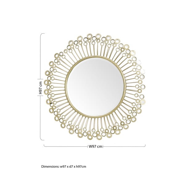 Sieninis veidrodis ø 97 cm – Premier Housewares-image-2