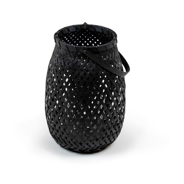 Juodas bambukinis žibintas Compactor Bamboo Lantern, ⌀ 18 cm-image-4
