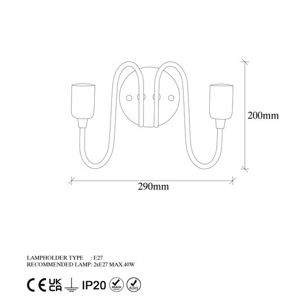 Sieninė lempa juodos spalvos Firat – Opviq lights-image-4
