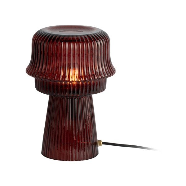 Bordo spalvos iš stiklo stalinis šviestuvas (aukštis 26 cm) Cadiz – Leitmotiv-image-2