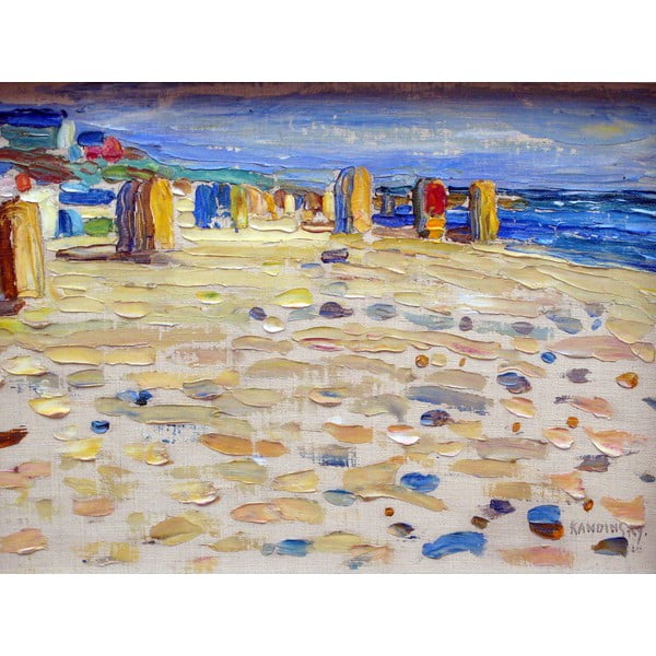 Paveikslo reprodukcija 40x30 cm Holland - Beach Chairs, Wassily Kandinsky – Fedkolor