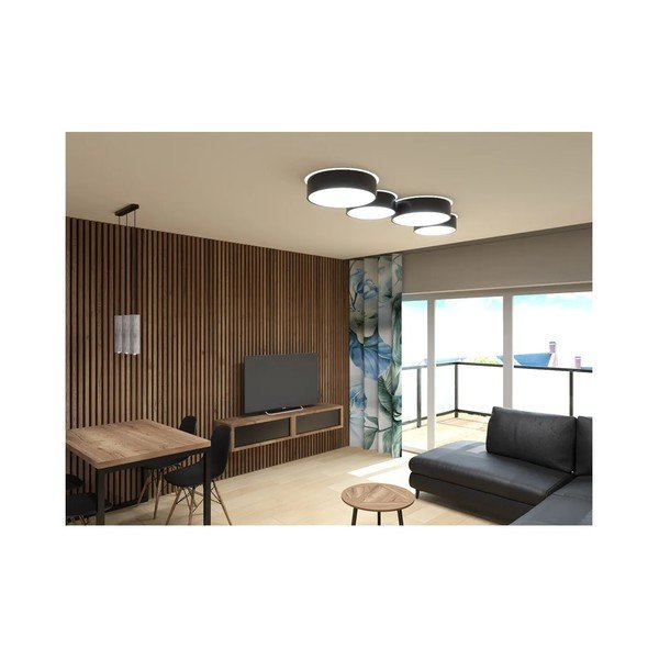 Juodas lubinis šviestuvas Sollux Atis-image-1