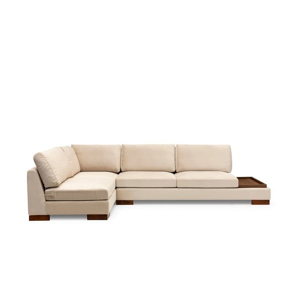 Kampinė sofa smėlio spalvos (su kairiuoju kampu) Tulip – Balcab Home-image-2