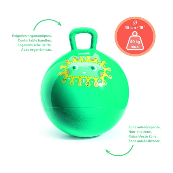 Vaikiškas šokinėjantis kamuolys Djeco Diego-image-1