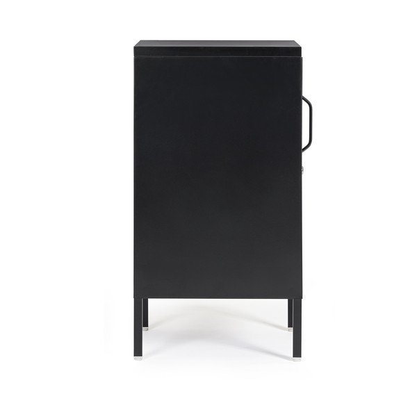 Juodos spalvos iš metalo su užraktu spintelė 35x76x40 cm Cambridge – Yes Everyday-image-4