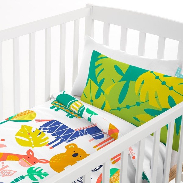 Lininis audinys Moshi Moshi Geo Jungle, 100 x 135 cm-image-2