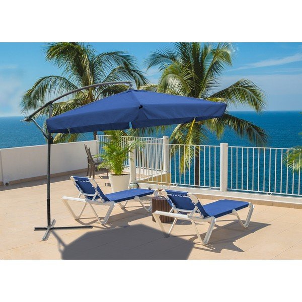 Skėtis nuo saulės mėlynos spalvos ø 300 cm – Garden Pleasure-image-1