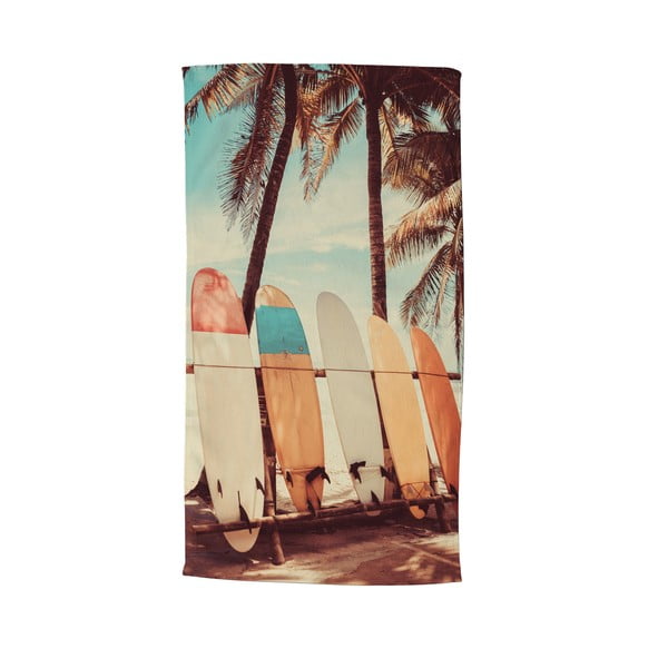 Iš velveto paplūdimio rankšluostis 100x180 cm Vintage Surf – Good Morning