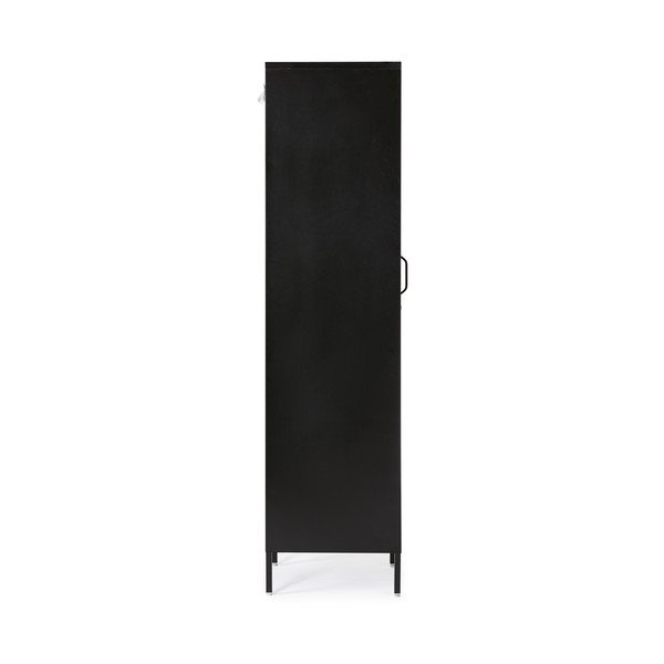 Juodos spalvos iš metalo su užraktu spintelė 38x185x46 cm Cambridge – Yes Everyday-image-4