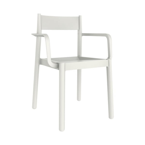 4 baltų sodo kėdžių su porankiais rinkinys "Resol Danna
