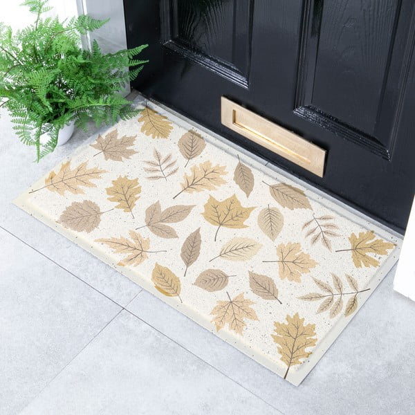 Grindų kilimėlis 40x70 cm Autumn Neutral Leaves – Artsy Doormats-image-1