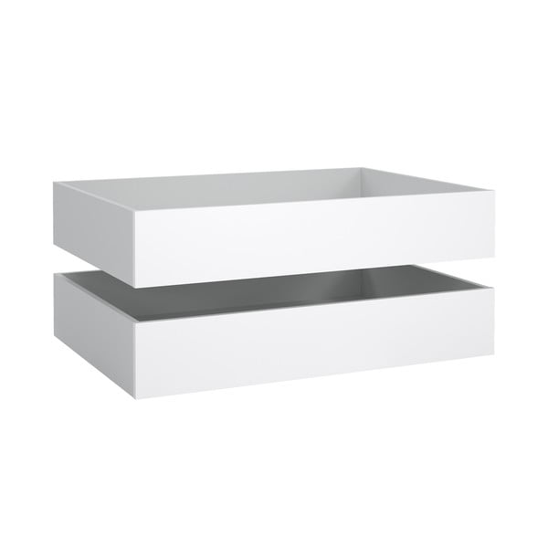 Lovos daiktadėžės baltos spalvos 2 vnt. 90x190/140x190 cm Naia – Tvilum