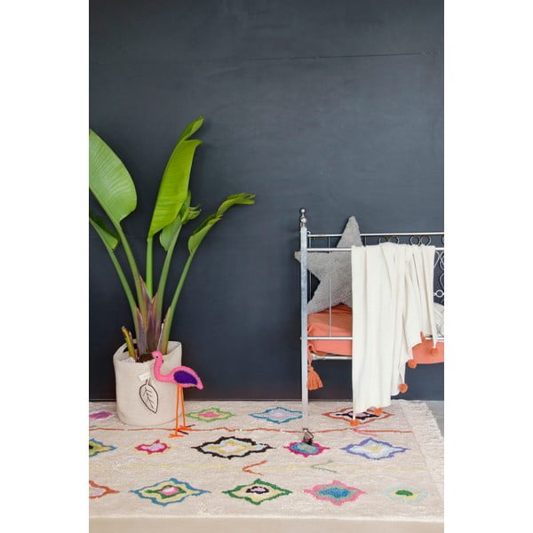 Skalbiamas/rankų darbo iš medvilnės kilimas kreminės spalvos 170x240 cm Kaarol – Lorena Canals-image-4