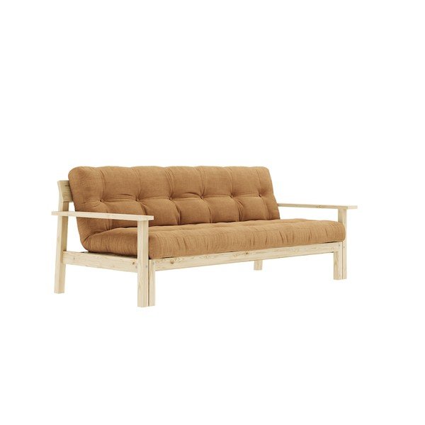 Rudos spalvos sofa lova 218 cm Unwind - Karup Design-image-3