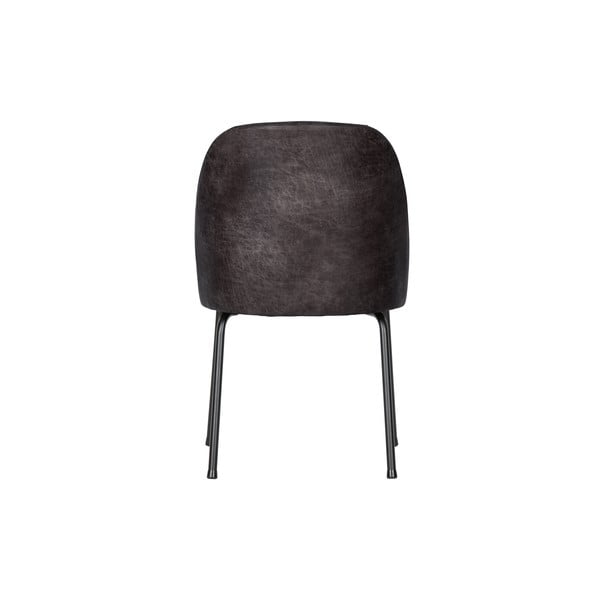 Juodos spalvos iš odos valgomojo kėdės 2 vnt. Vogue – WOOOD-image-4