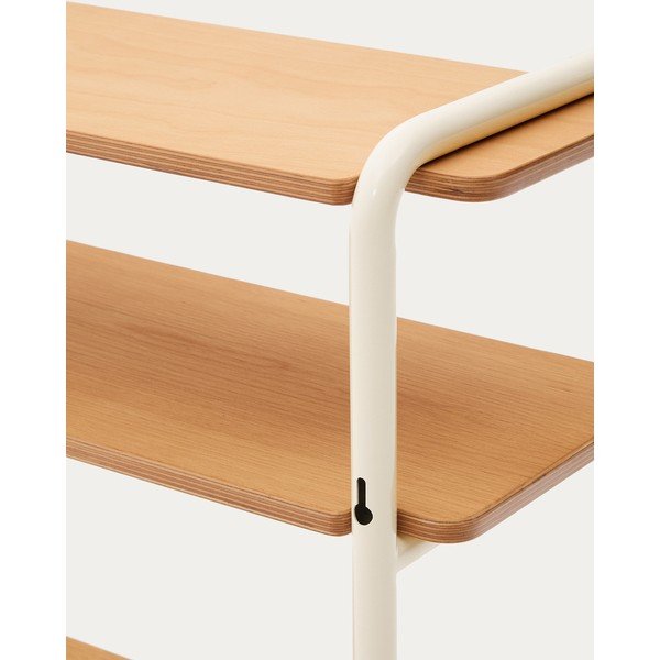 Smėlio spalvos/natūralios spalvos pakabinama vaikiška knygų spinta iš uosio 60x70x28 cm Tinn – Kave Home-image-1