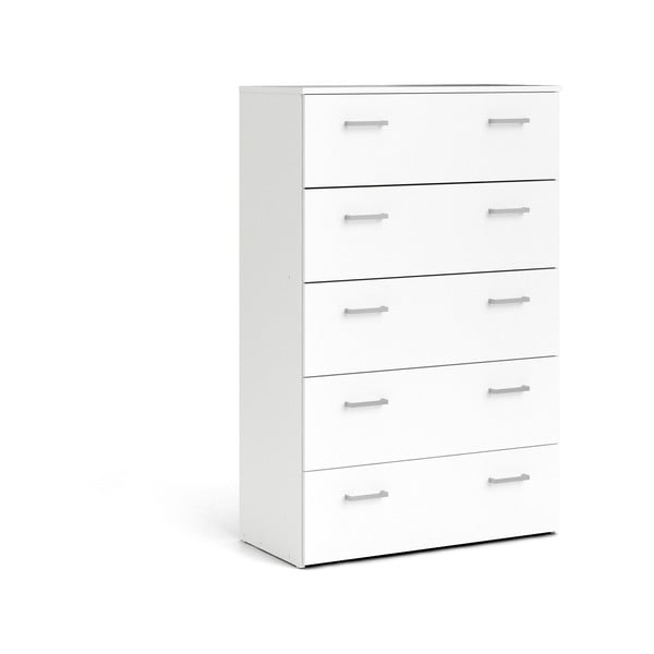 Aukšta šoninė spintelė baltos spalvos 74x115 cm Space – Tvilum-image-3