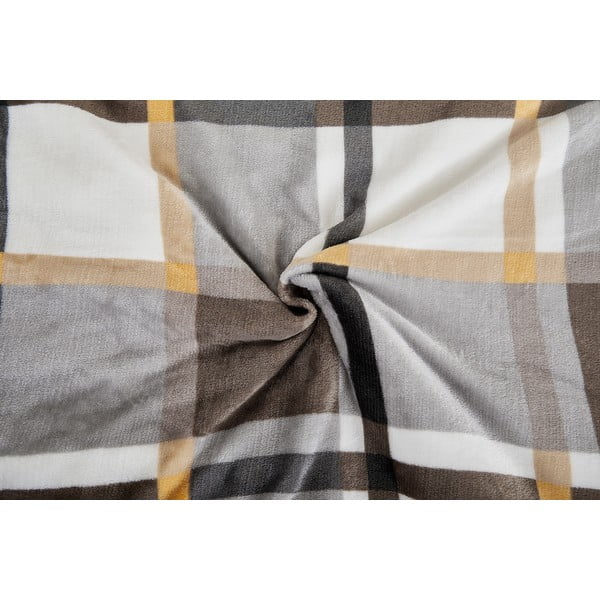 Iš mikropliušo viengulė patalynė pilkos spalvos/rudos spalvos 140x200 cm – My House-image-1