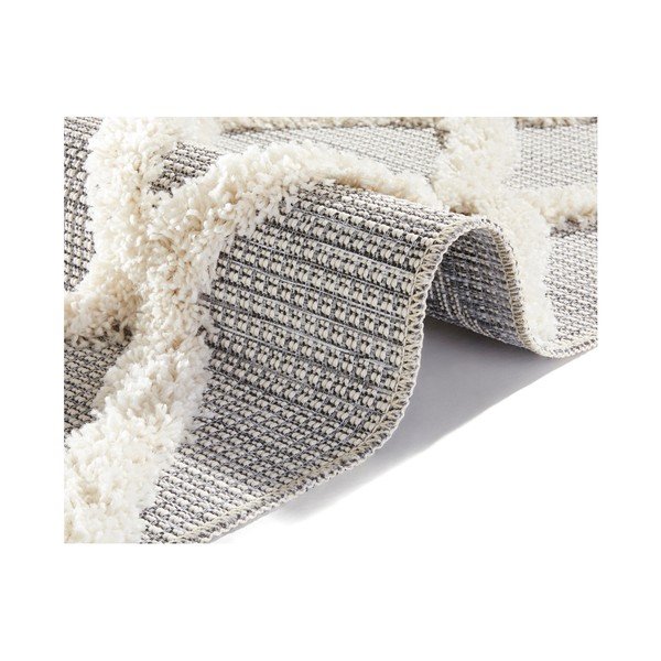 Pilkas kilimas Mint Rugs Handira Grid, 230 x 155 cm-image-3