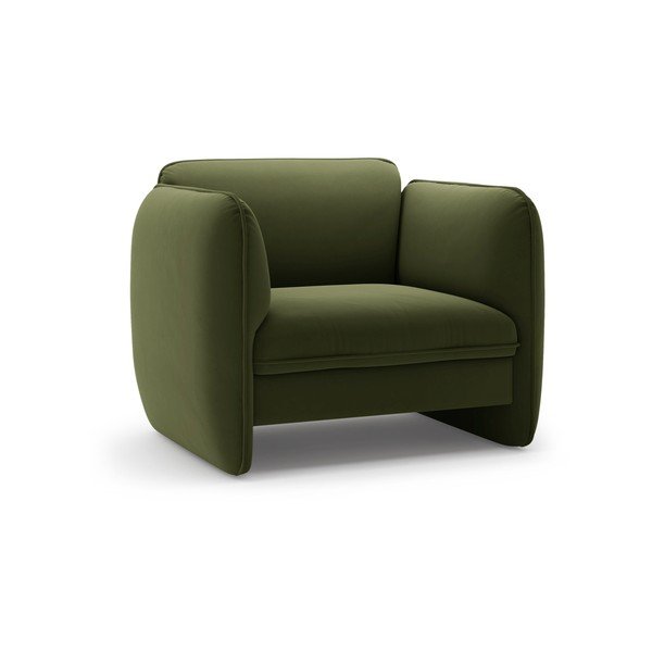 Žalios spalvos krėslas iš velveto Georgia – Micadoni 